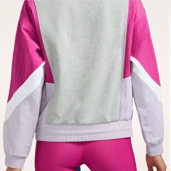 Peloton Pink Chic Fabric Mix Pullover Top - Picture 3 of 7